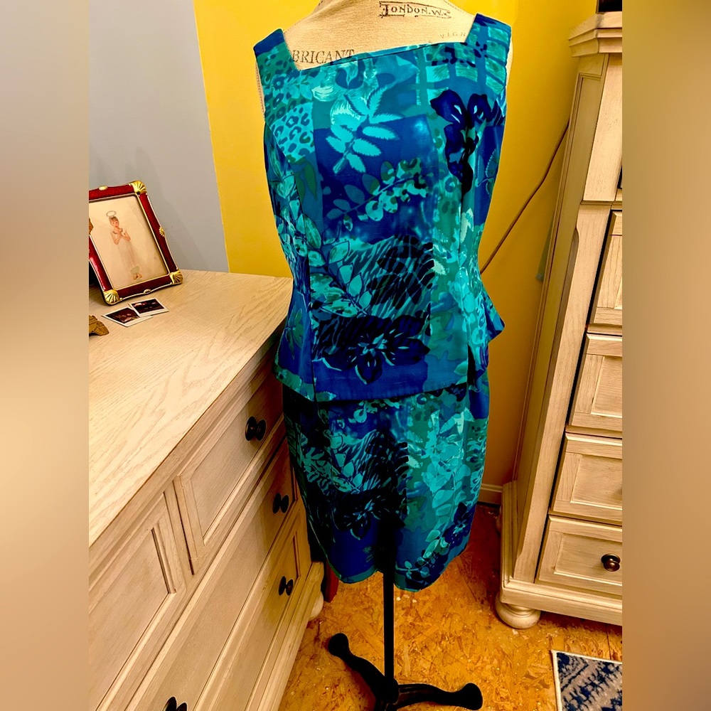 2 piece top and skirt